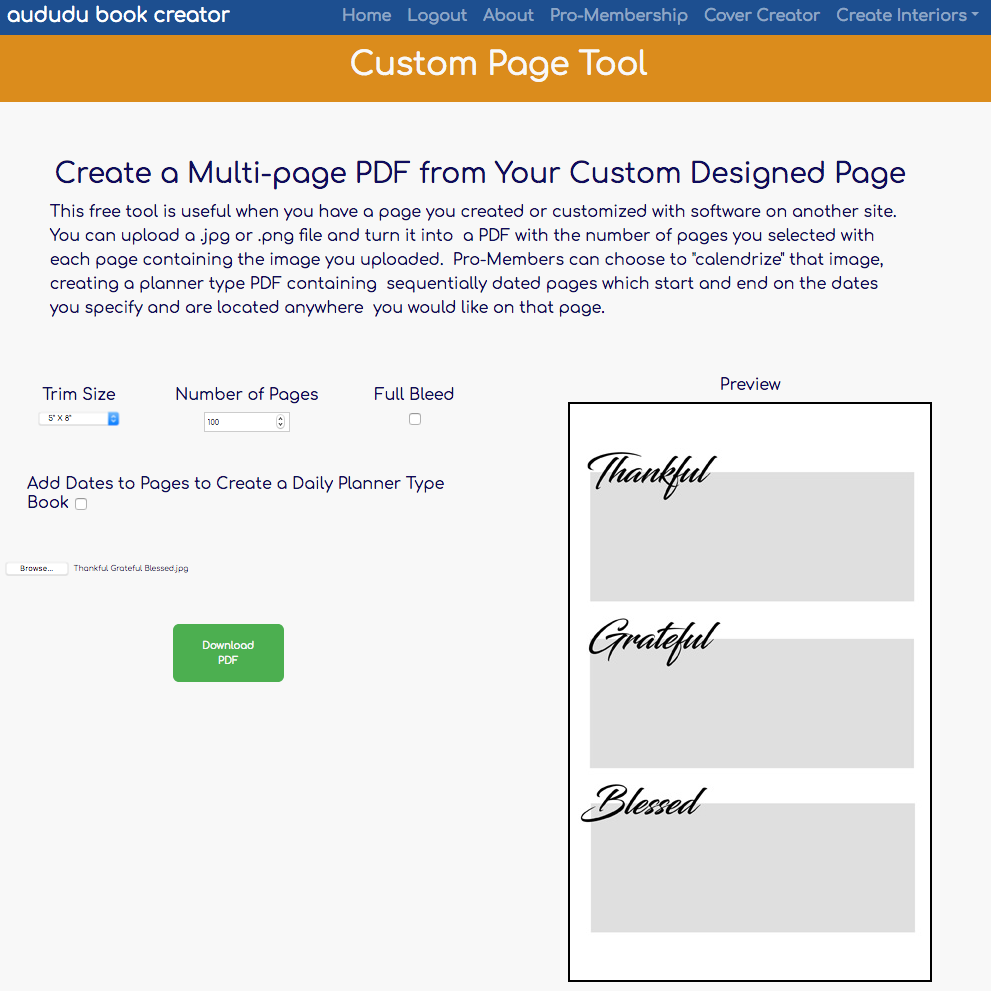 multi page pdf creator