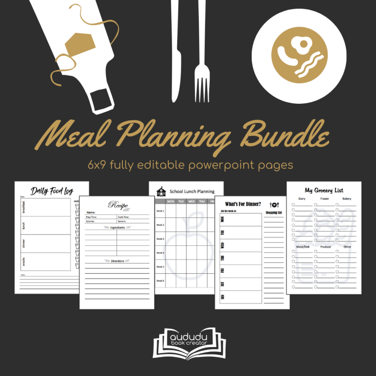 Meal Planning Bundle - A Book Creator Blog