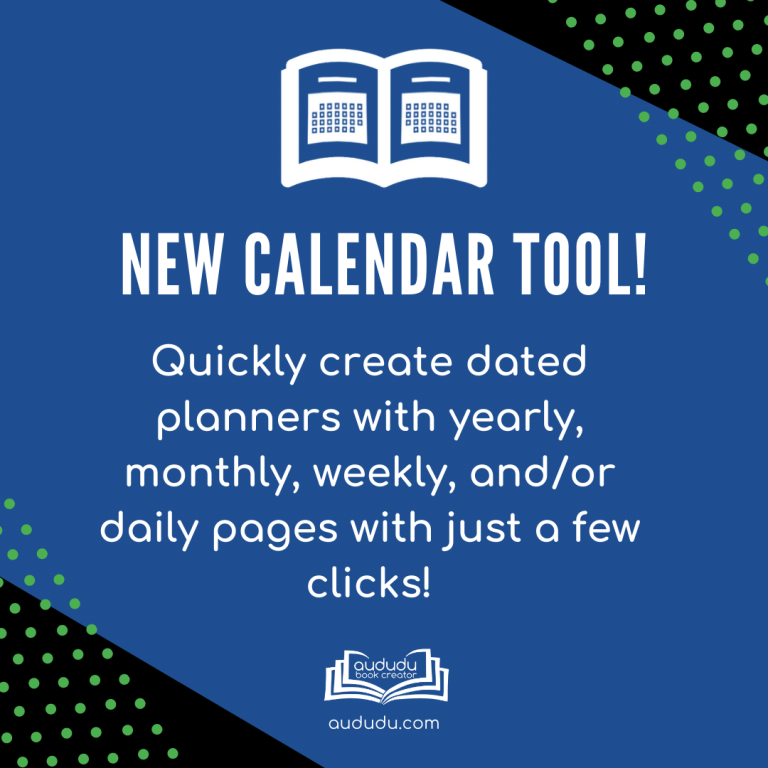 New Calendar Tool! A Book Creator Blog