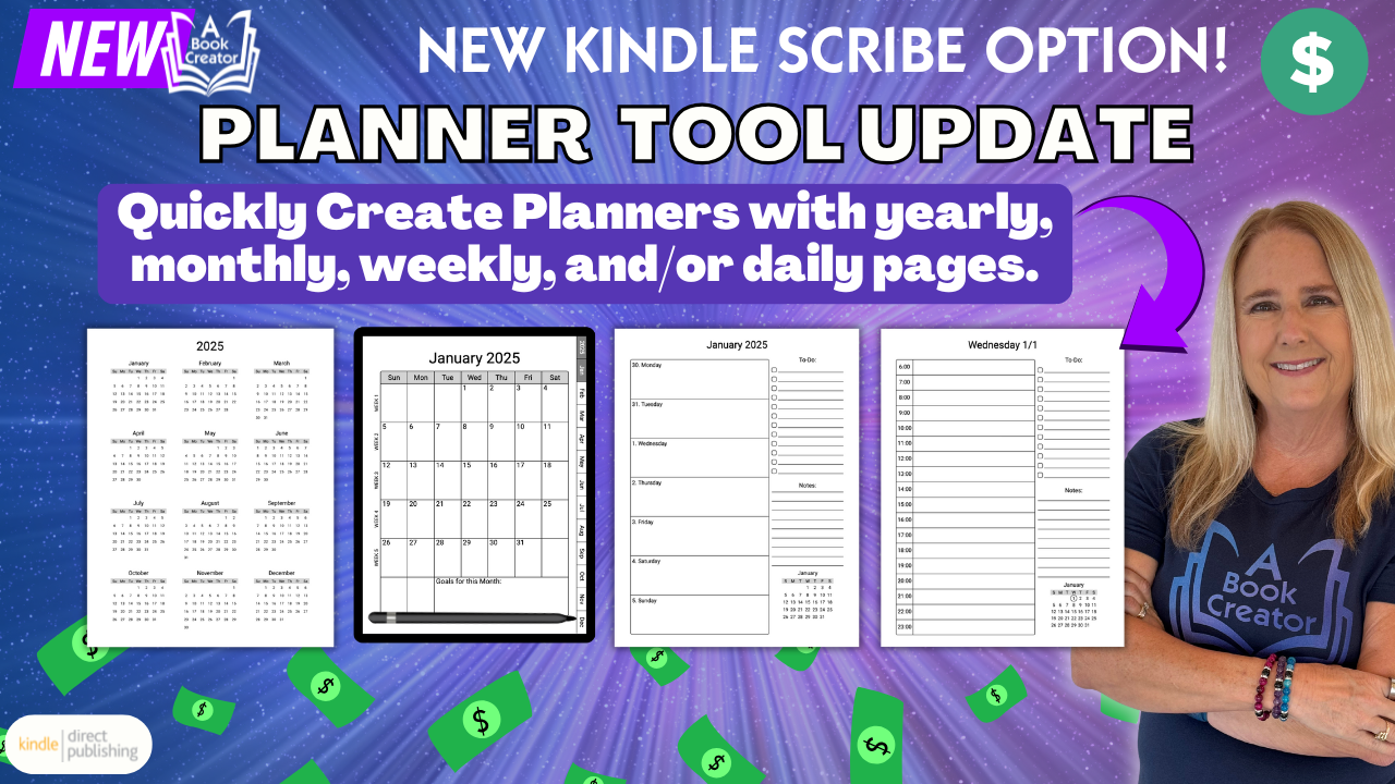 Create Custom Interactive Planners for Kindle Scribe with A Book ...